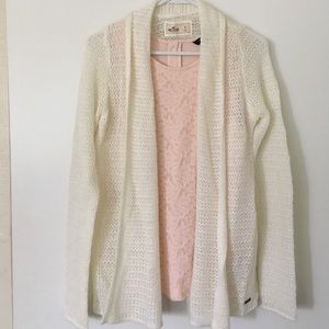 🐰BRAND NEW Hollister soft knit cardigan sweater S